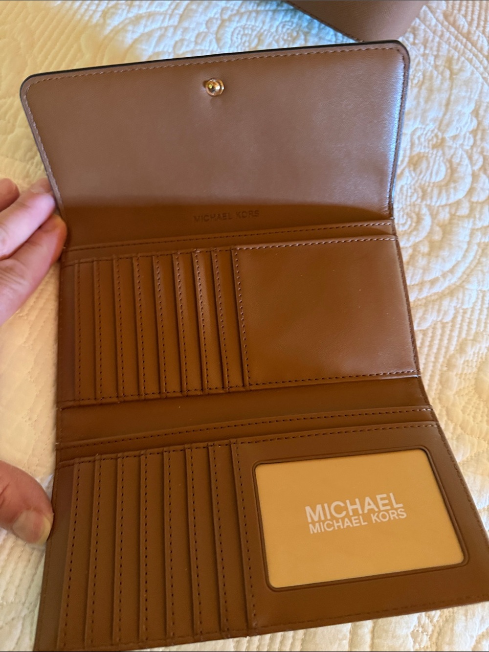 Michael Kors Brown and Gold Logo bag - Picture 6 of 13